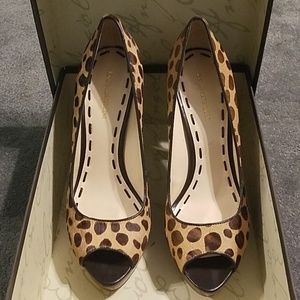 Leopard Enzo Heels
